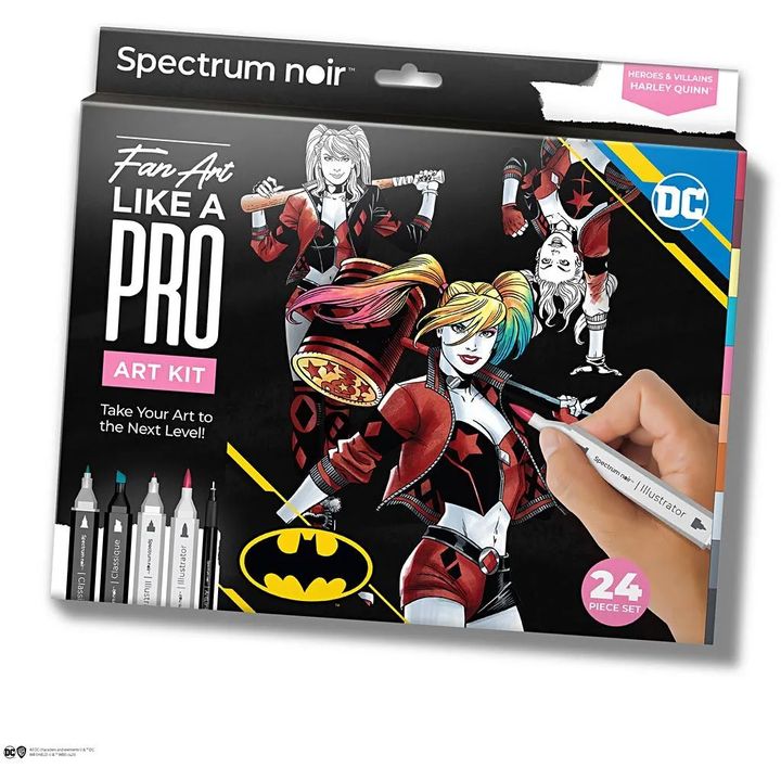 Spectrum Noir Fan Art illustratieset Harley Quinn