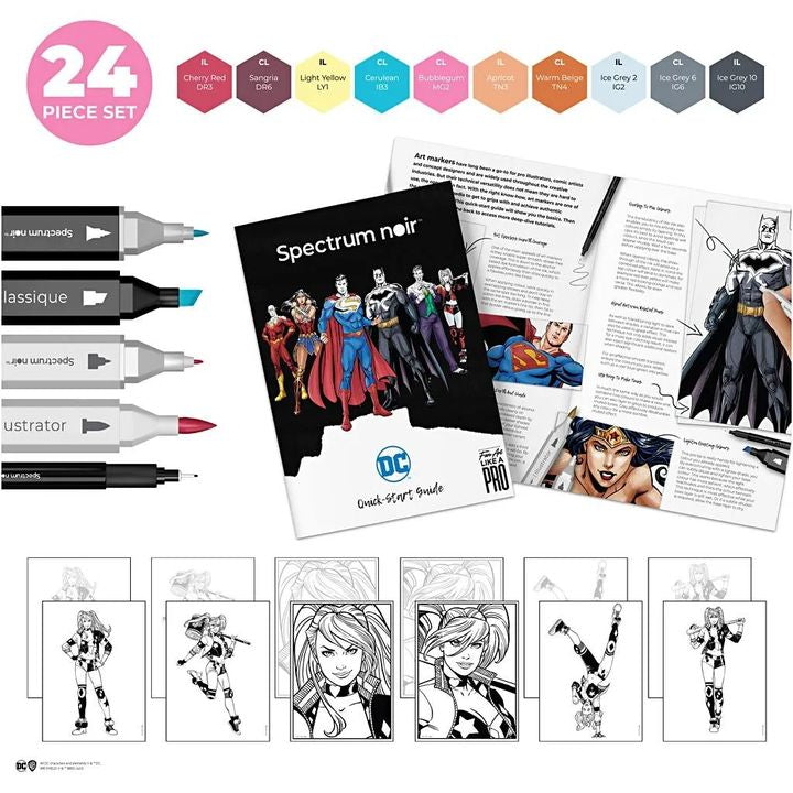 Spectrum Noir Fan Art illustratieset Harley Quinn – afbeelding 2