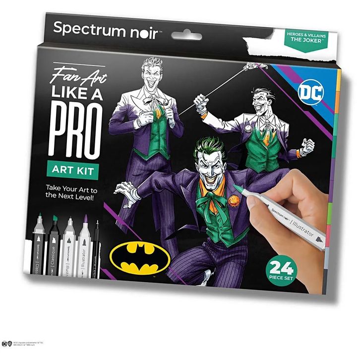 Spectrum Noir Fan Art illustratieset Heroes and Villains: The Joker