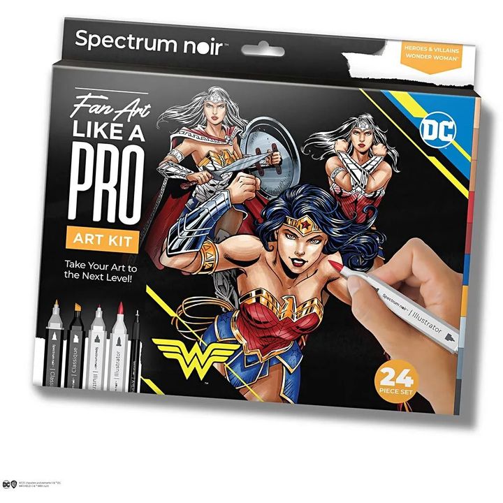 Spectrum Noir Fan Art illustratieset Wonder Woman
