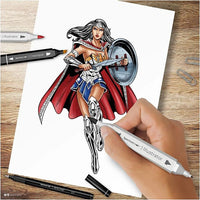 Spectrum Noir Fan Art illustratieset Wonder Woman – afbeelding 3