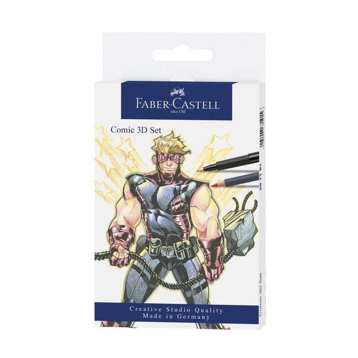 Faber-Castell Comic 3D set met PITT Artist Pens, 11-delig