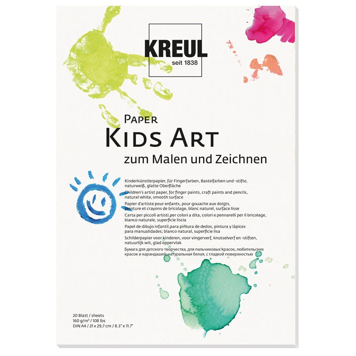 KREUL schilder- en tekenblok voor kinderen – 20 vel, A4 of A3