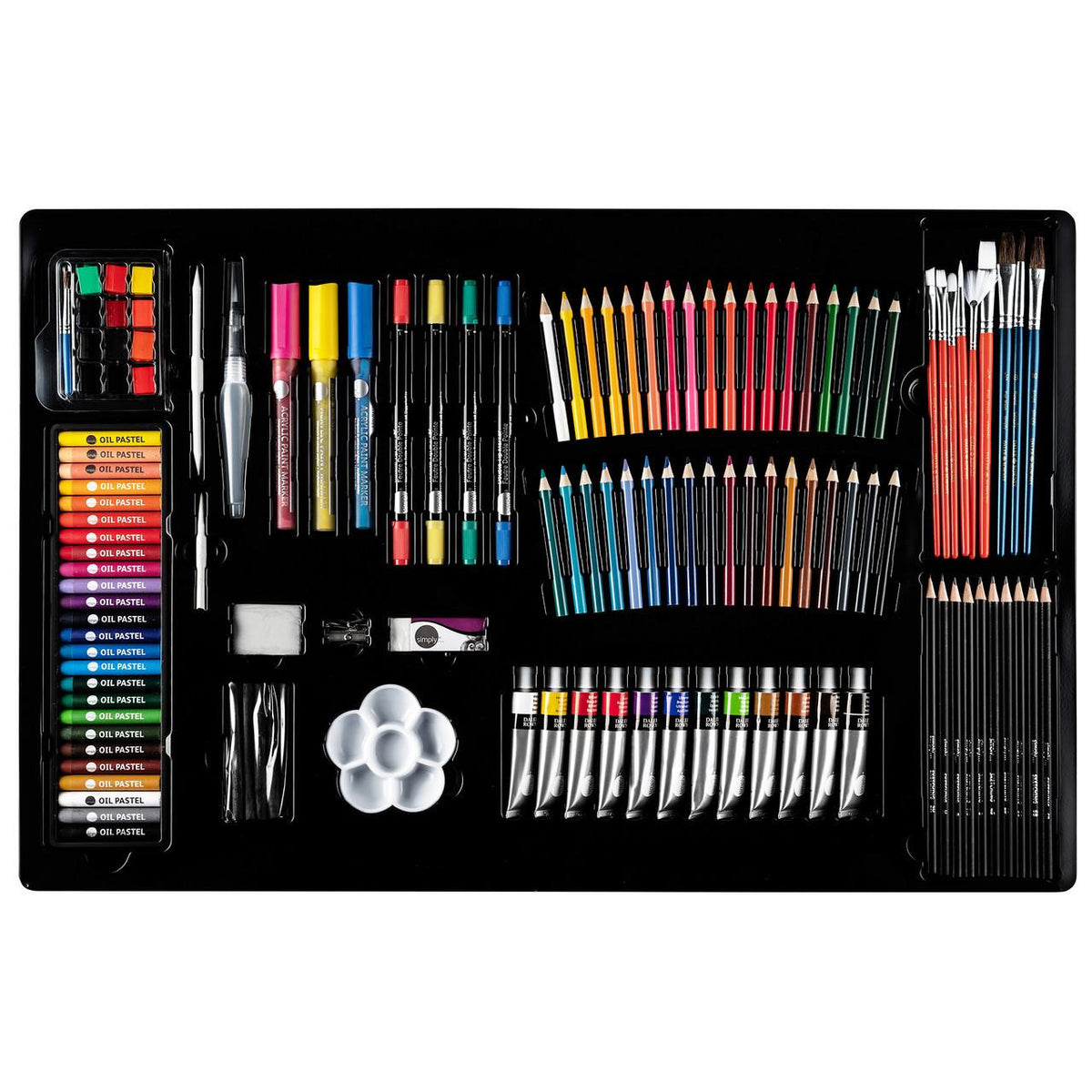 Daler-Rowney schilderset met ezel en doeken, 215-delig – afbeelding 3