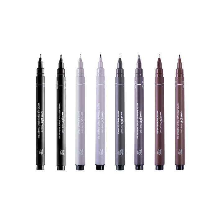 UNI PIN Creative Strokes Fineliner Marker Set of 8 — image 1