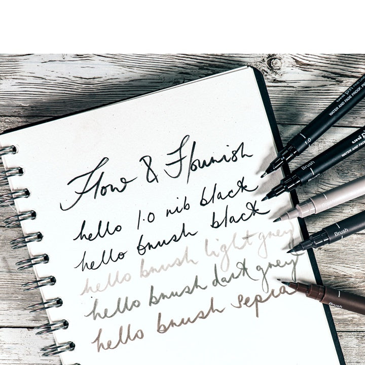 UNI PIN Fineliner Marker Set, Flow and Flourish, Set of 5 — image 3