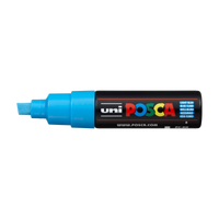 UNI POSCA PC-8K 8 mm Marker – Posca PC-8K Marker, 8 mm, Light Blue (8)