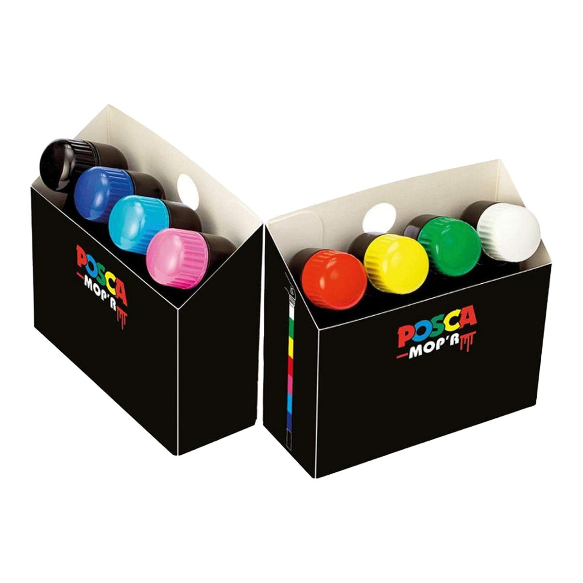 Posca MOP’R PCM-22 verfstiftenset, 8 stuks, 3–19 mm – afbeelding 2