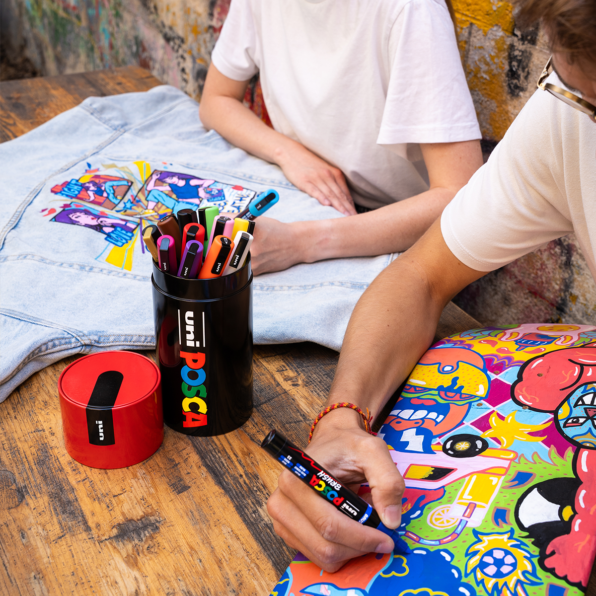 Posca verfstiften set in blik, 13 stuks – afbeelding 5