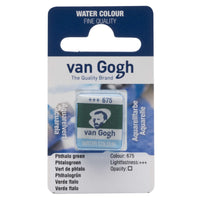 Van Gogh aquarelverf in halve napjes 2 ml – Ftalogroen