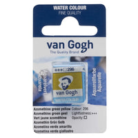 Van Gogh aquarelverf in halve napjes 2 ml – Groengeel