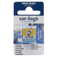 Van Gogh aquarelverf in halve napjes 2 ml – Gummigutt