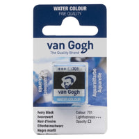 Van Gogh aquarelverf in halve napjes 2 ml – Ivoorzwart