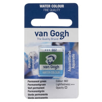 Van Gogh aquarelverf in halve napjes 2 ml – Permanentgroen