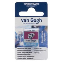 Van Gogh aquarelverf in halve napjes 2 ml – Permanentroodviolet