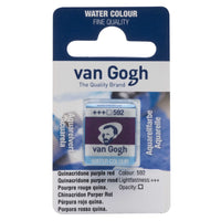 Van Gogh aquarelverf in halve napjes 2 ml – Quinacridon purperrood