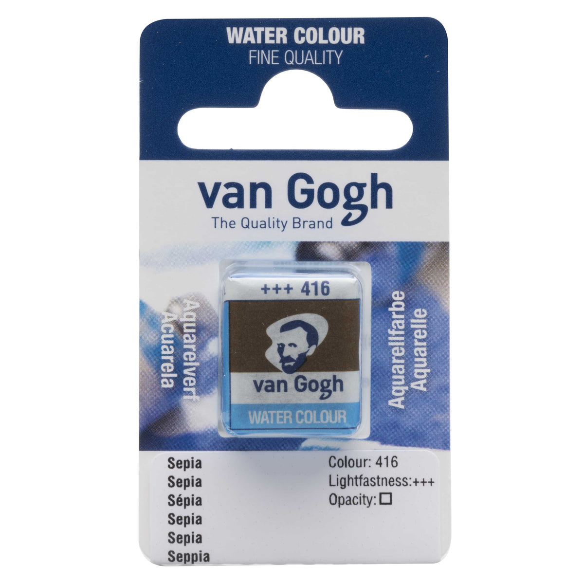 Van Gogh aquarelverf in halve napjes 2 ml – Sepia