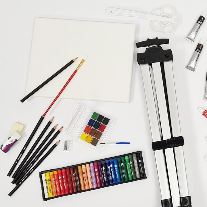 Daler-Rowney schilderset met aluminium ezel, 115-delig – afbeelding 4