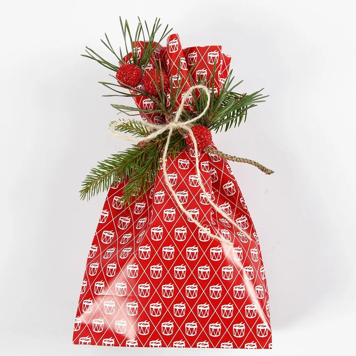 Creativ Company papieren kersttassen met trommels, 8 stuks – afbeelding 3