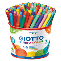 Viltstiften Giotto Turbo Color fijn, 96 stuks