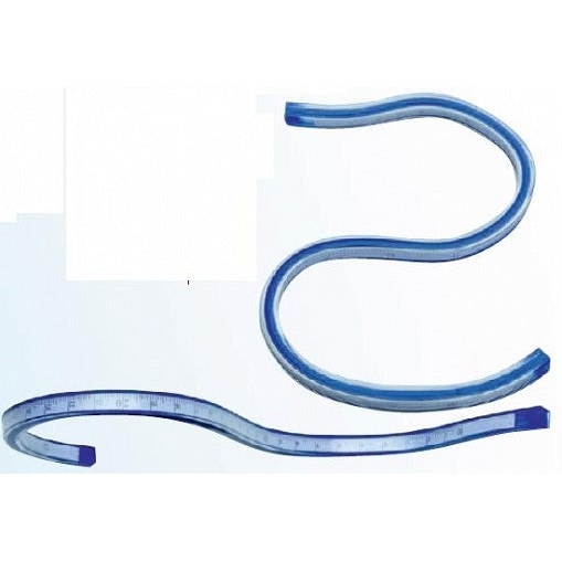 Flexibele liniaal LENIAR van vinyl, 30 cm