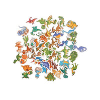 DP Craft vinylstickers dinosaurussen, 50 stuks
