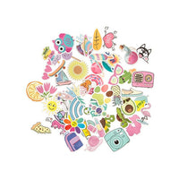 DP Craft vinylstickers zomer, 50 stuks