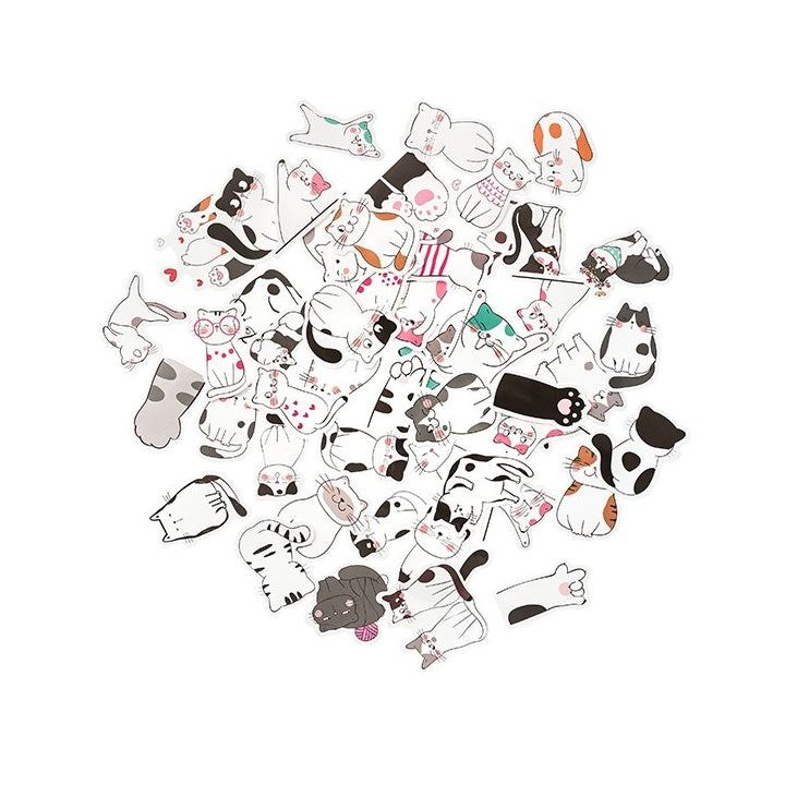 DP Craft vinylstickers katten, 50 stuks