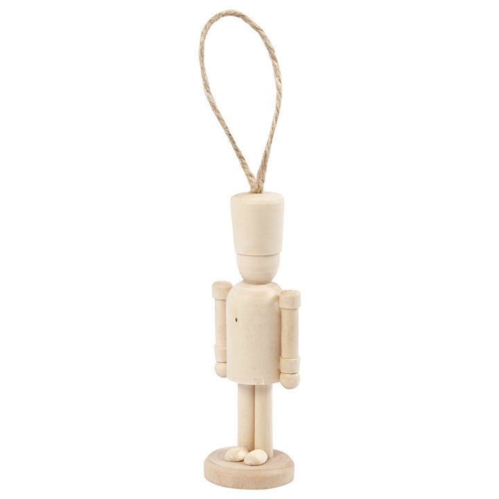 Creativ Company houten hanger soldaatje van berkenhout, 9 cm
