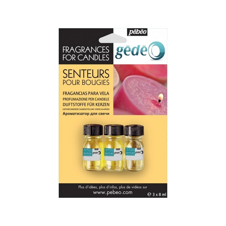 Pébéo Gédéo geurolie voor kaarsen, set van 3