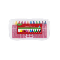 Faber-Castell Jumbo waskrijt, 12 kleuren