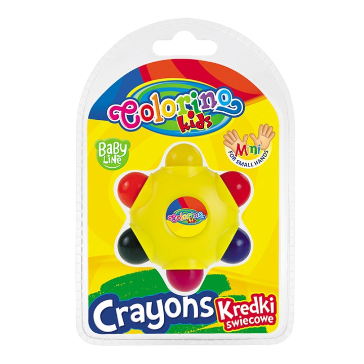 Colorino waskrijt in sterrenvorm voor kinderen, 6 kleuren
