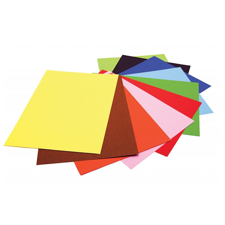 Gekleurd tekenpapier, 125 en 225 g/m²