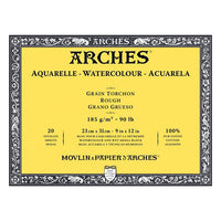 Arches Aquarelle aquarelblok ruw, 185 g/m², 20 vellen