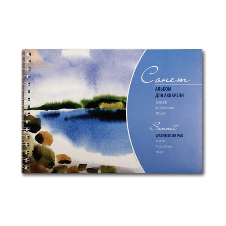 Sonnet aquarelblok, 300 g/m², 12 vellen, spiraal