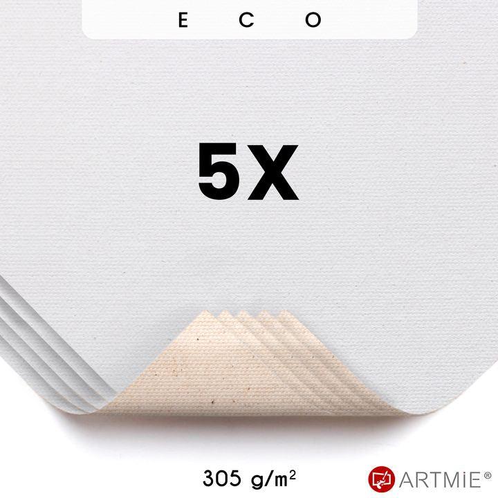 Proefstukjes EKO schildersdoek ARTMiE 14 × 14 cm, 5 stuks