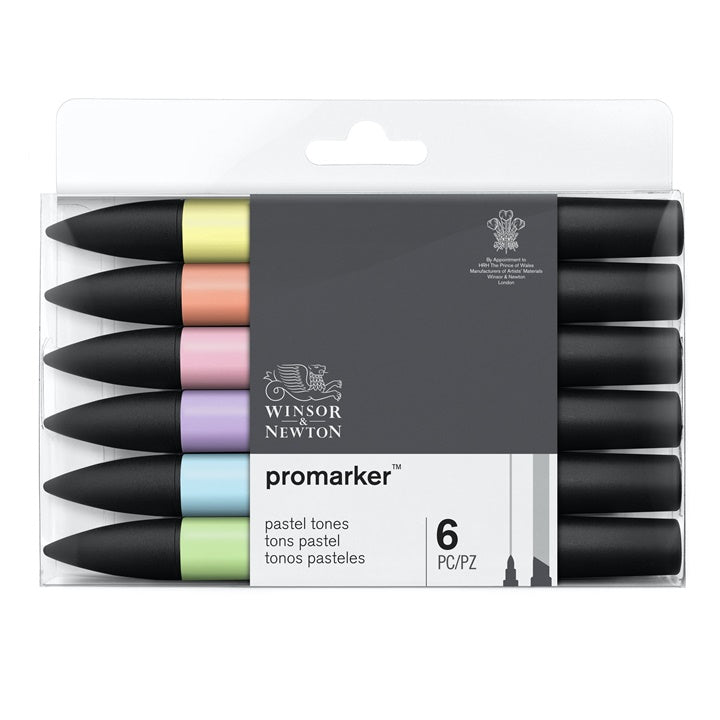 Winsor & Newton Promarker Marker Set - Pastel Shades