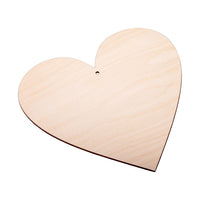 Wooden Heart Ornament, 10 cm
