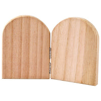 Wooden Icon on Metal Hinges
