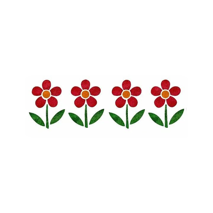 XL Flower Stencil 22x67 cm