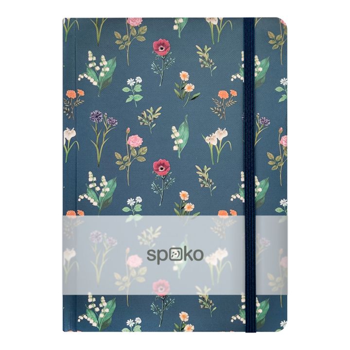 Spoko notitieboek A5 gelinieerd, 96 pagina’s – Bloemen