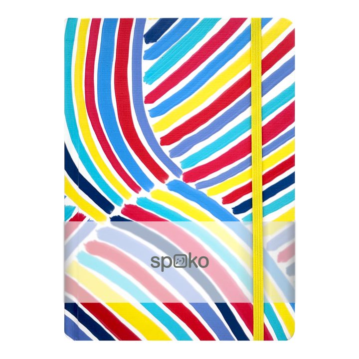 Spoko notitieboek A5 gelinieerd, 96 pagina’s – Blauw penseel