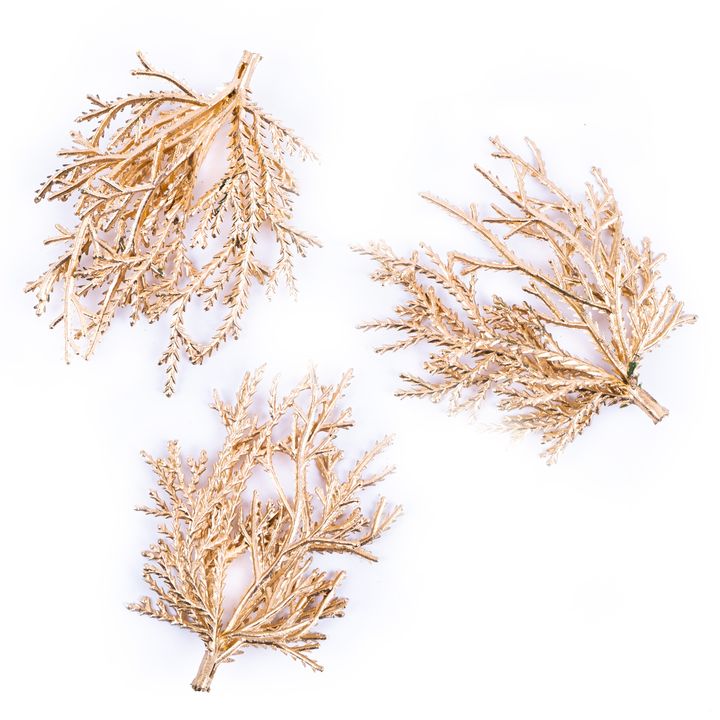 DP Craft gouden 3D-kersttakjes, set van 3 – afbeelding 4