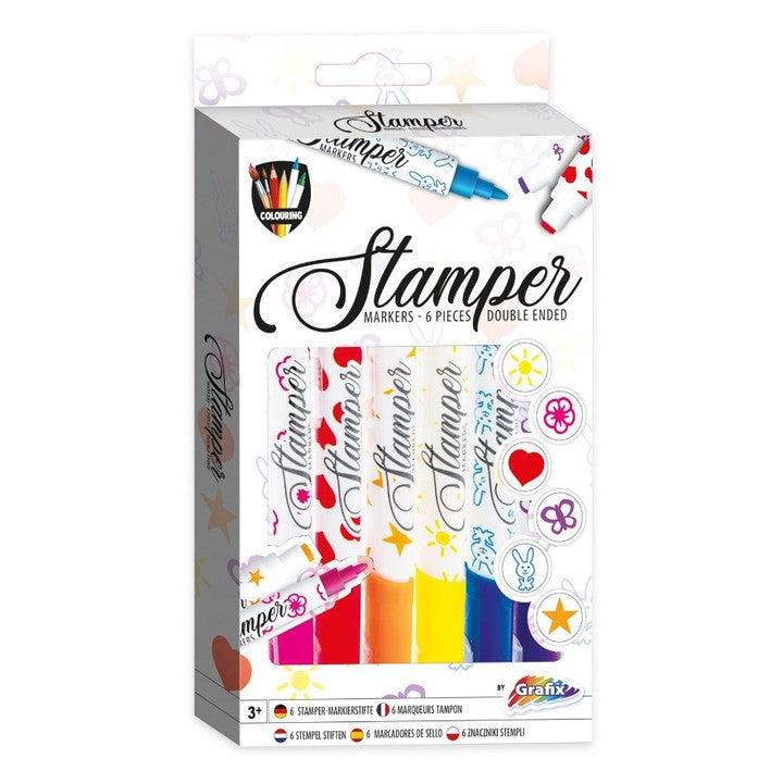 Nassau Stamper stempelstiften voor kinderen, set van 6