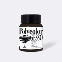 Zwarte acrylgesso Maimeri Polycolor 500 ml