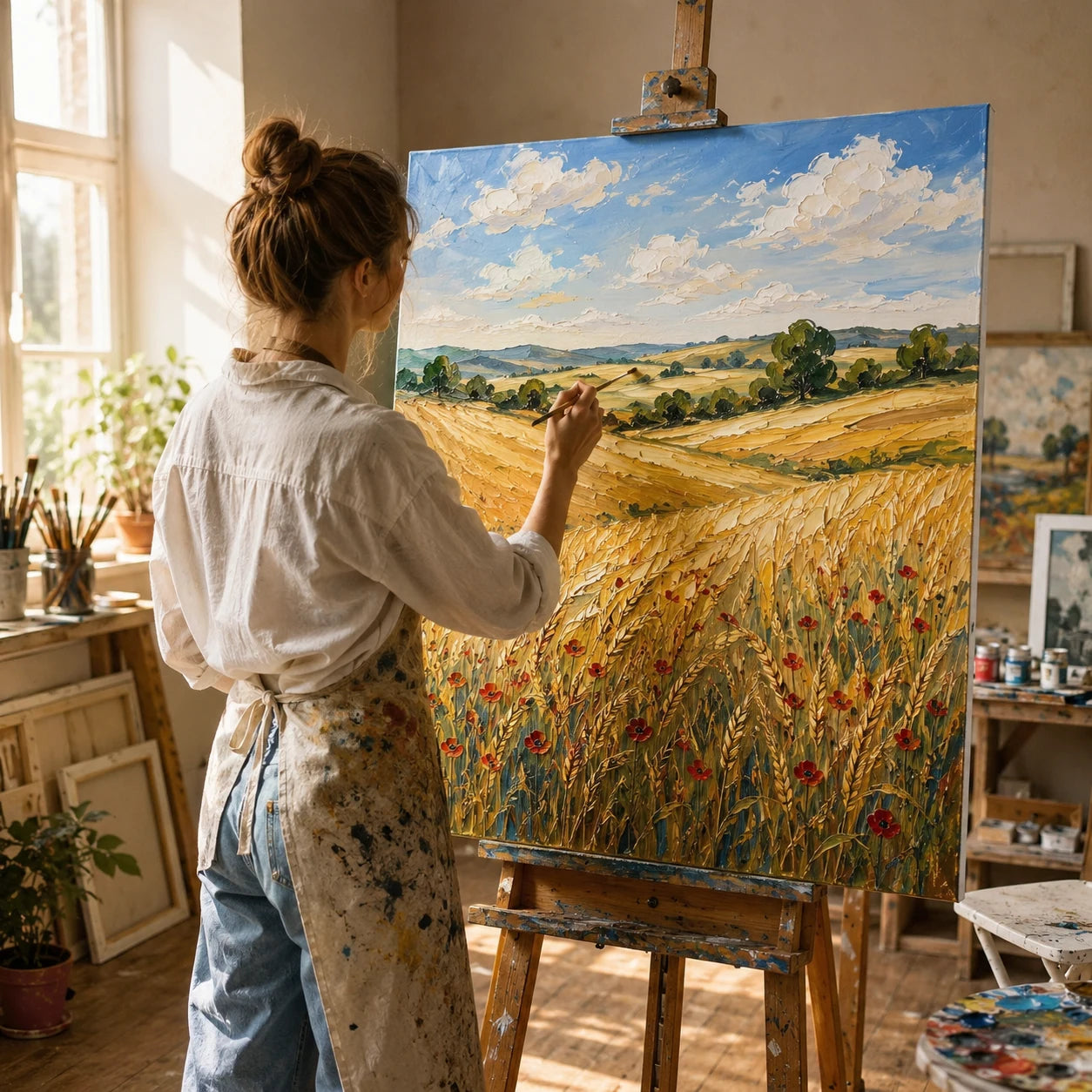 Acrylschilderij op doek