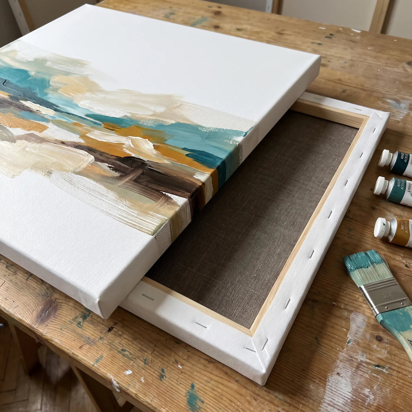 Acrylic paint on MUSEAL linen canvas